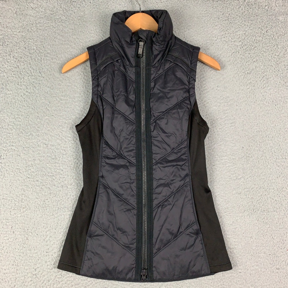 Athleta Rock Ridge PrimaLoft Vest Women's XXS 2XS Black Quilted Puffer Active‎